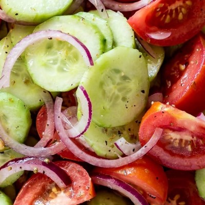 Turkish Tomato, Onion, & Cucumber&nbsp;Salad